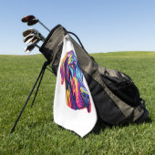 Serviette De Golf Grande conception Dane Neon (Vert)