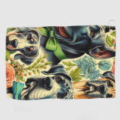 Serviette De Golf Grande peinture Danse (Horizontal)