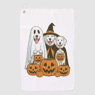 Serviette De Golf Grande Pyrenees Chien Fantôme Sorcière Halloween C