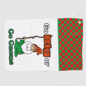 Serviette De Golf Grandes ou grandes, mignonnes, amusantes, prise de (Horizontal)