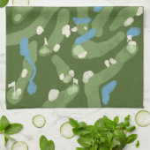 Serviette de golf graphique amusante (Plié)