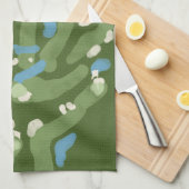 Serviette de golf graphique amusante (Quart Plié)