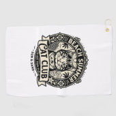 Serviette De Golf Graphisme de chat drôle d'été de plage - Été de pl (Horizontal)
