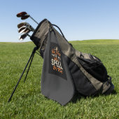 Serviette De Golf Graphisme de sort de sorcière d'Halloween_1 (Vert)