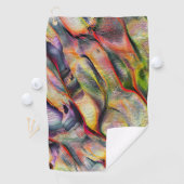 Serviette De Golf Gravé de rugosité et d'aquarelle virtuelle (En situation)