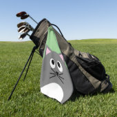 Serviette De Golf Gray Kitty Chat (Vert)