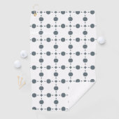 Serviette De Golf Gray Polka Dots, Polka Dot Pattern, Dots (En situation)