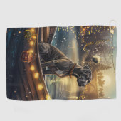 Serviette De Golf Great Dane Christmas Festive Voyage (Horizontal)