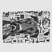 Serviette de golf Great Dane Dog (Horizontal)