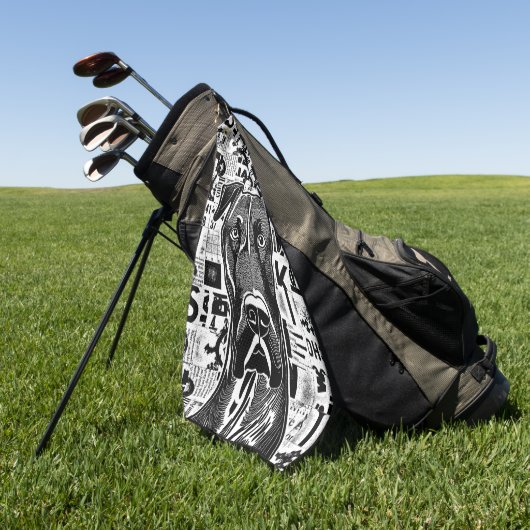 Serviette de golf Great Dane Dog (Vert)