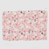 Serviette de golf Great Pyrenees Paws and Bones (Horizontal)