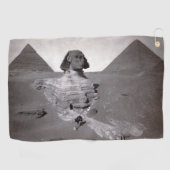 Serviette De Golf Great Sphinx & Gizeh Pyramides Necropolis Egypte (Horizontal)