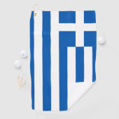 Serviette De Golf Greek flag (En situation)