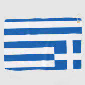 Serviette De Golf Greek flag (Horizontal)