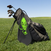 Serviette De Golf Green Alien Good Luck Golf (Vert)