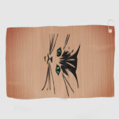 Serviette De Golf Green Eyed Cat Russe (Horizontal)