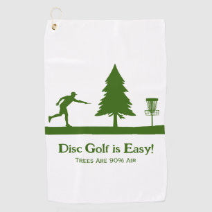 Serviette De Golf Green Funny Disc Golf Putting avec obstacle arbre
