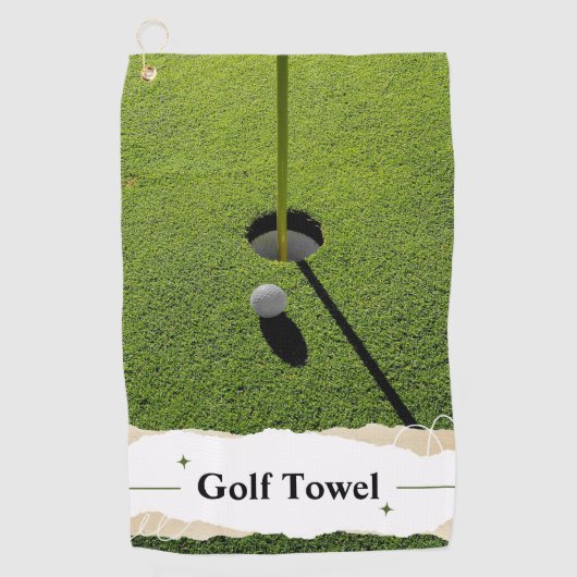 Serviette De Golf Green Modern Golf Tips Custom Meilleures serviette (Devant)