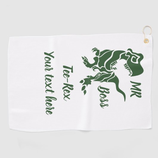 Serviette De Golf Green Trex le Boss Dino (Horizontal)