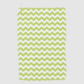 Serviette De Golf Green Zigzag, Green Chevron, Motif géométrique (Devant)