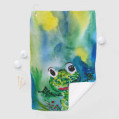 Serviette De Golf Grenouille (En situation)