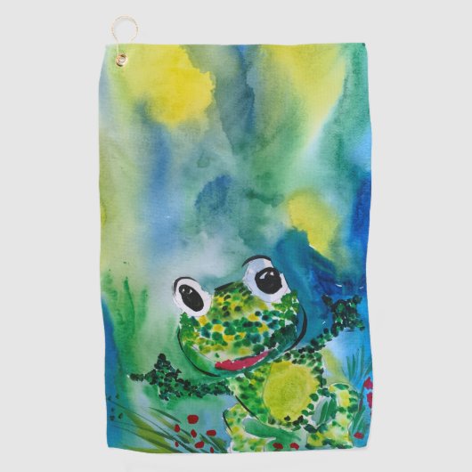 Serviette De Golf Grenouille (Devant)