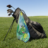 Serviette De Golf Grenouille (Vert)