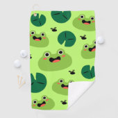 Serviette De Golf Grenouille drôle (En situation)
