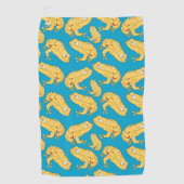 Serviette De Golf Grenouille jaune (Devant)