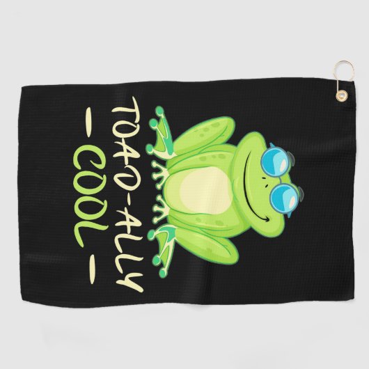 Serviette De Golf Grenouille Toadal Cool (Horizontal)