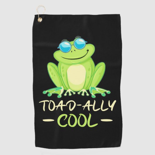 Serviette De Golf Grenouille Toadal Cool (Devant)