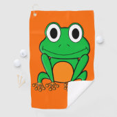 Serviette De Golf Grenouille verte (En situation)