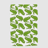 Serviette De Golf Grenouille verte (Devant)