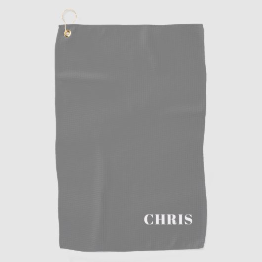 Serviette de golf Grey personnalisée (Devant)