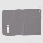 Serviette de golf Grey personnalisée (Horizontal)