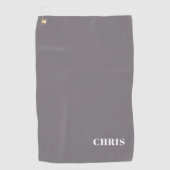 Serviette de golf Grey personnalisée (Devant)