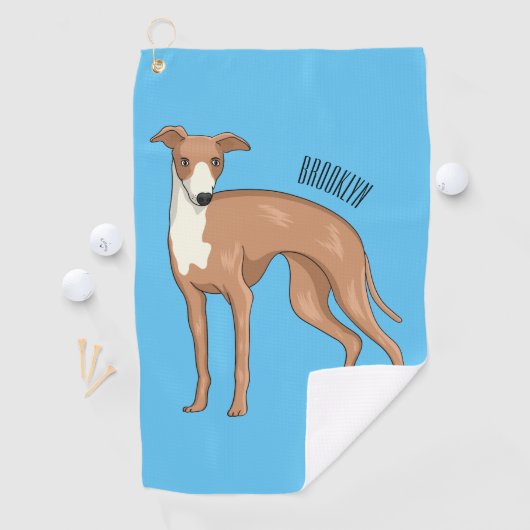 Serviette De Golf Greyhound dog (En situation)