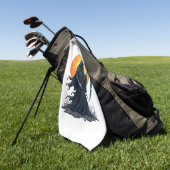 Serviette De Golf Grim Reaper avec Scythe - Scandale Chemise Hallowe (Vert)