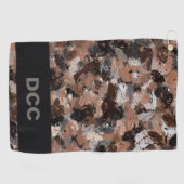 Serviette De Golf Gris, Brown et noir (Horizontal)