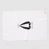 Serviette De Golf Groom Best Man Wedding Party Cadeau Golf Towel (Horizontal)