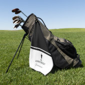 Serviette De Golf Groomsman Gift Wedding Party Custom Personalized (Vert)