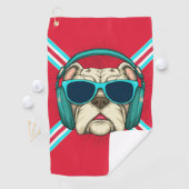 Serviette De Golf Groove Pup (En situation)