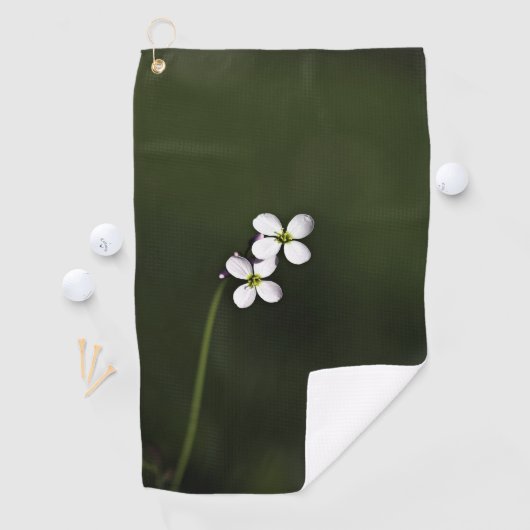 Serviette De Golf Gros plan d'un fleur sauvage Custom Meilleures ser (En situation)