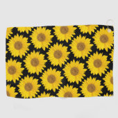 Serviette De Golf Gros Tournesols jaunes (Horizontal)