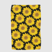 Serviette De Golf Gros Tournesols jaunes (Devant)