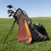 Serviette De Golf Grosse citrouille orange (Vert)