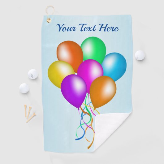 Serviette De Golf Groupe de ballons lumineux Festive Couleurs multip (En situation)