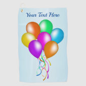 Serviette De Golf Groupe de ballons lumineux Festive Couleurs multip (Devant)