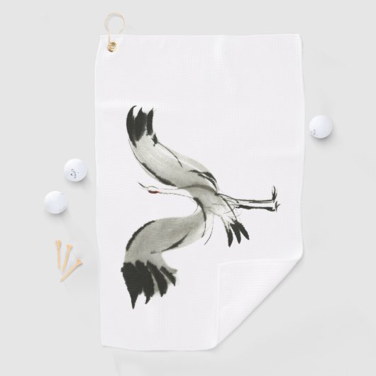 Serviette De Golf Grue (En situation)