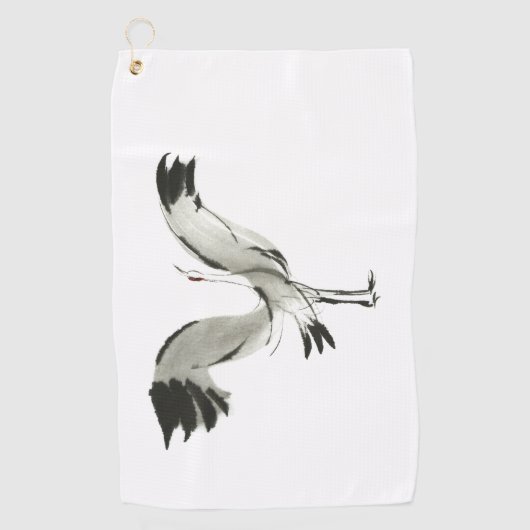 Serviette De Golf Grue (Devant)